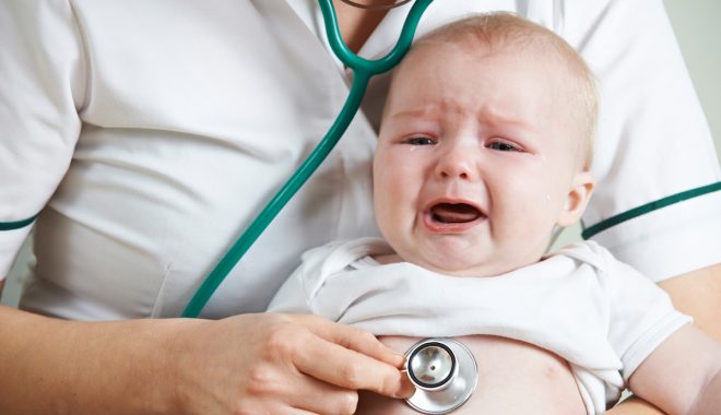 Baby Crying With Doctor